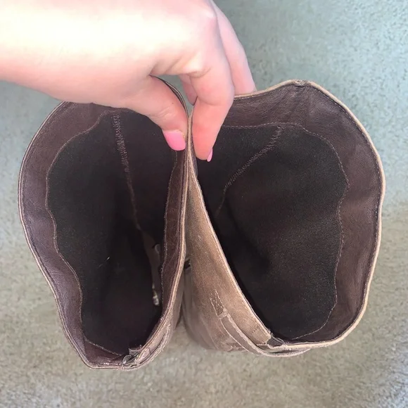 ALDO Light Brown Tan Gray Taite Boots Size 6.5 - Picture 16 of 16